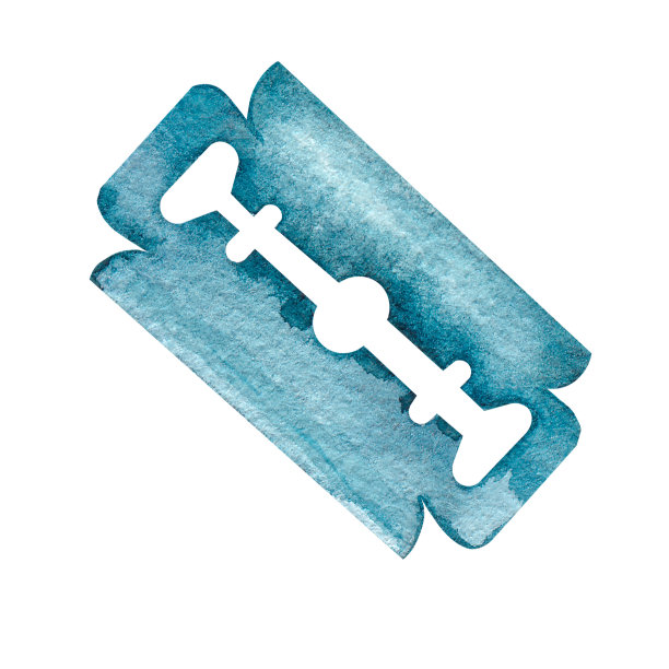 环保剃须刀片插图图片下载