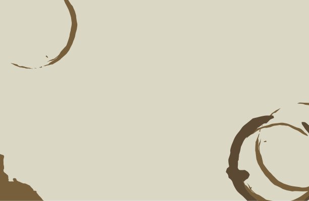 背景上分离出咖啡杯污渍图片下载