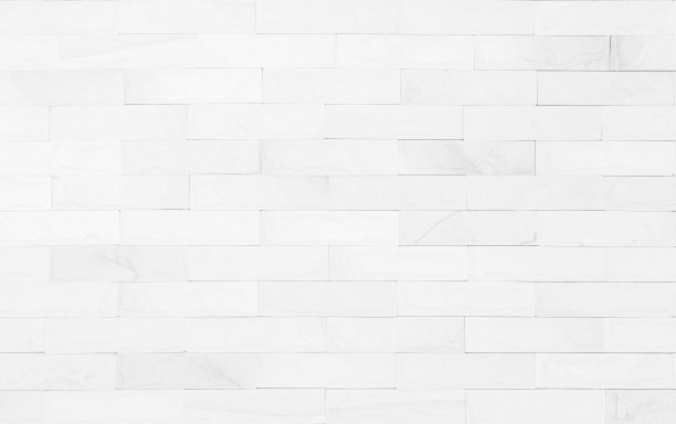 现代白色砖墙背景照片的细节。白色砖墙纹理背景为石瓦块，涂以灰色浅色壁纸现代内外和背景设计。图片下载