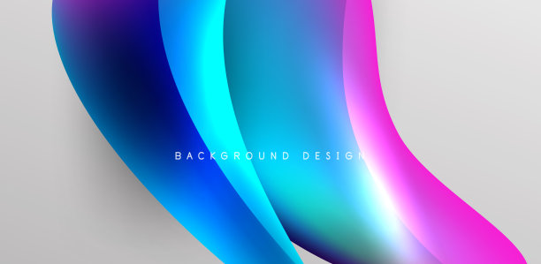 美丽的液体形状与流体的颜色抽象图片下载