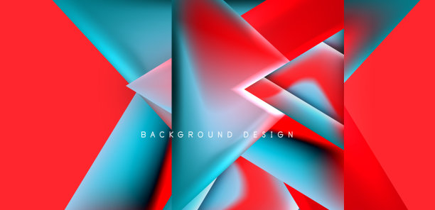 抽象背景与重叠的三角形和图片下载