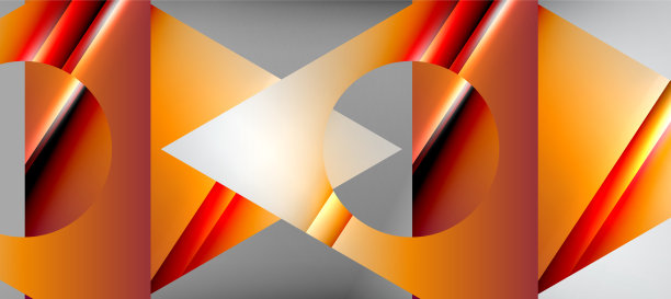 三角形抽象背景与闪亮和光泽图片下载