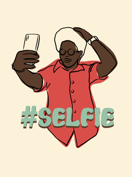 男人自拍，摄影矢量图图片下载