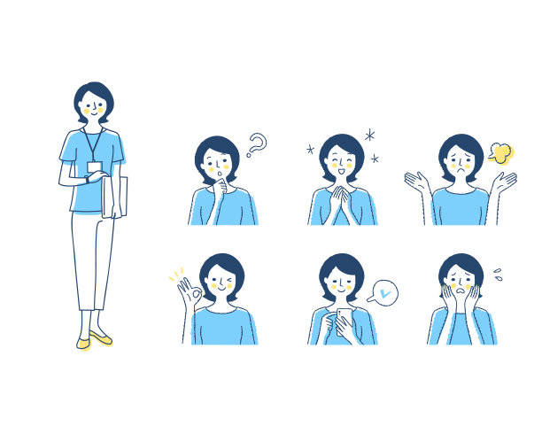 女性面部表情变异集图片下载