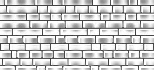 单色点图案砖墙背景插图图片下载