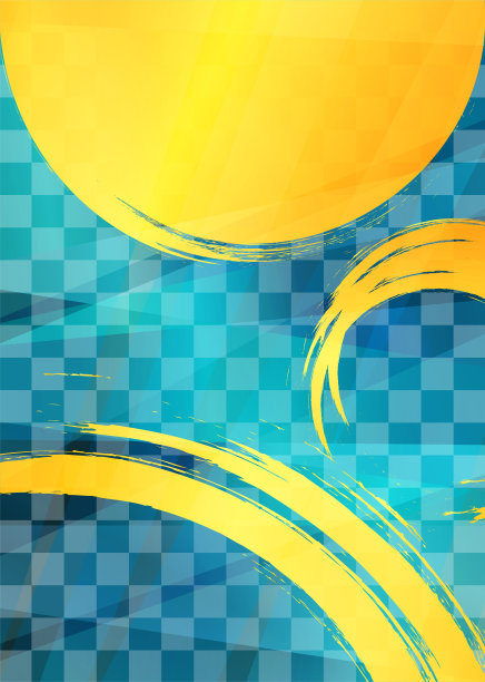 金色和蓝色马赛克图案渐变背景插图。日本格子图案。日本模式。图片下载