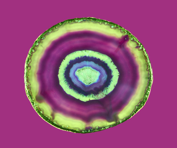 半透明切片的细节。天然玛瑙石。图片下载