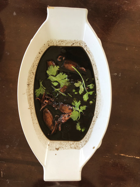 黑水煮鱿鱼，甜水煮鱿鱼，香草香。图片下载