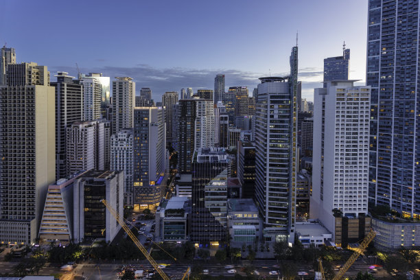 马尼拉大都会马卡蒂的夜晚图片下载