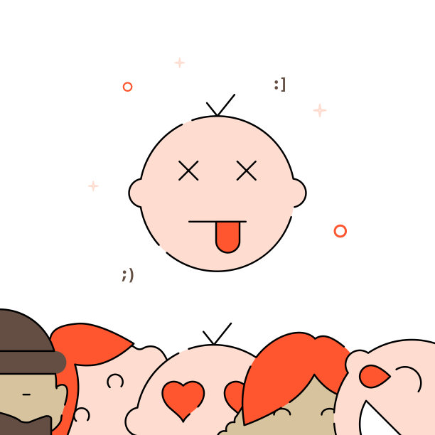 死去的孩子填充线图标，简单的矢量插图图片下载