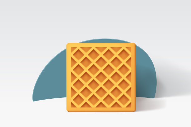 前视图在金色饼干白色背面图片下载