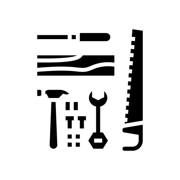 玩具工具婴儿字形图标矢量插图图片下载