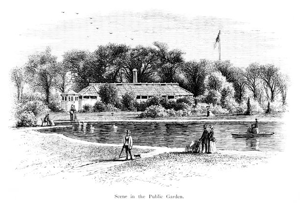 波士顿公共花园，马萨诸塞州，美国，《美国地理》图片下载