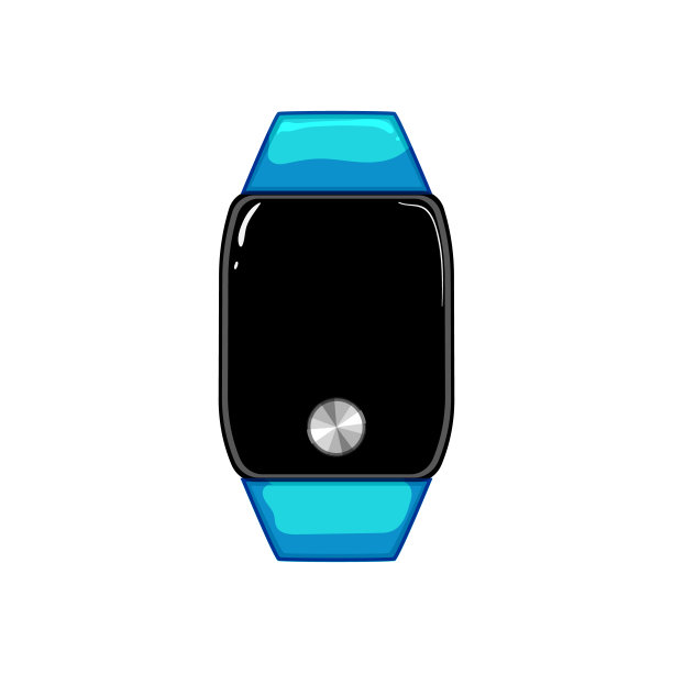 手表健身手环卡通矢量插图图片下载