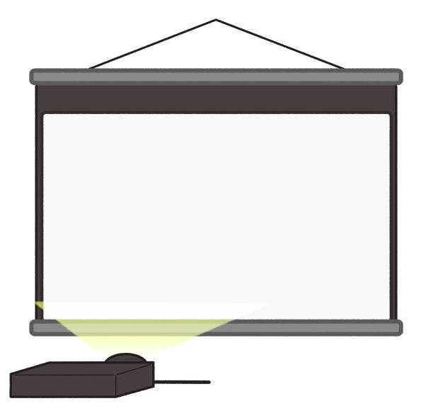 简单的投影仪插图框架材料图片下载