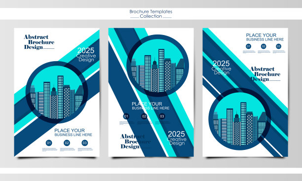 收集宣传册传单模板布局背景设计。小册子、单张、公司业务年报版面图片下载
