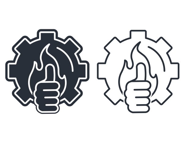 强大的新功能。矢量线性图标隔离在白色背景。图片下载