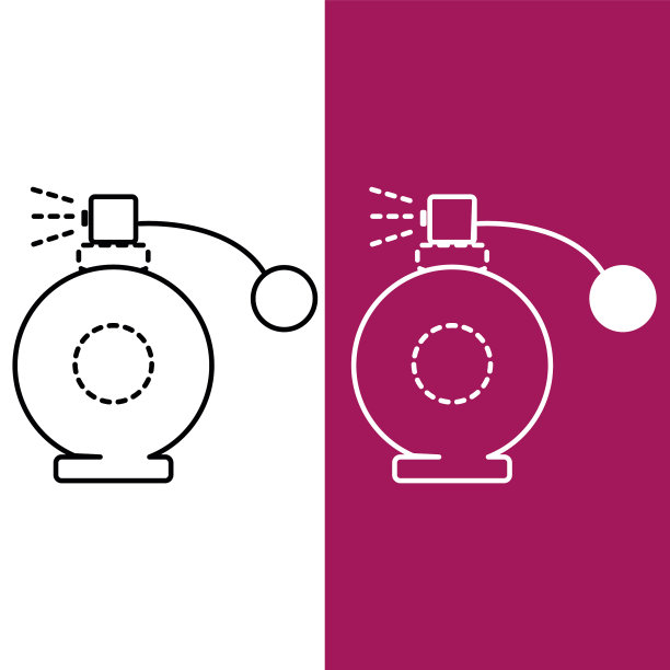 带有水疗喷雾器的香水图标图片下载