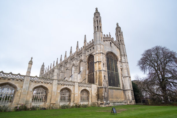 剑桥大学国王学院的景色。图片下载
