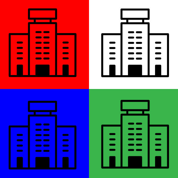 办公室矢量图标，线性风格，隔离在白色背景上。图片下载