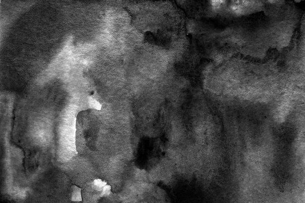 黑白水彩纹理图片下载