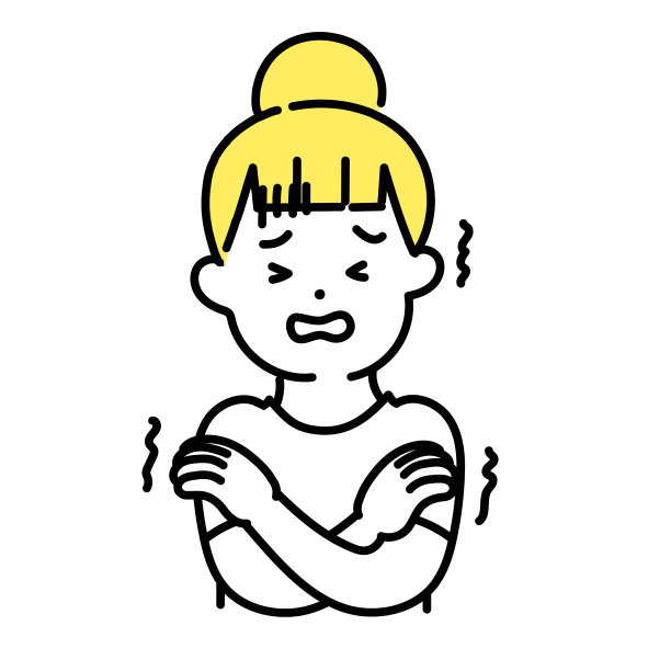 插画系列可爱的人_穿休闲装的女人_冷图片下载