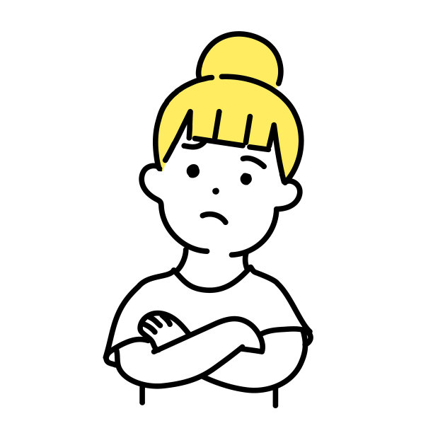 插画系列可爱的人_穿休闲装的女人_思考图片下载