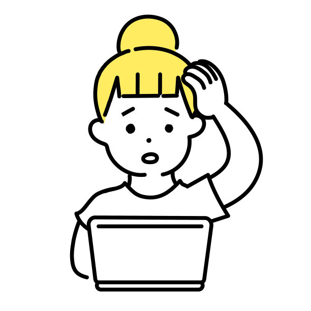 萌人插画系列_穿休闲装的女人_烦恼图片下载