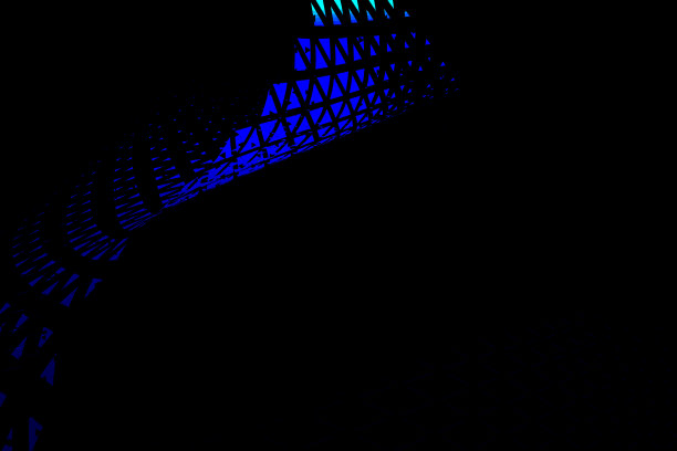 黑色背景与格子三角形几何形状图片下载