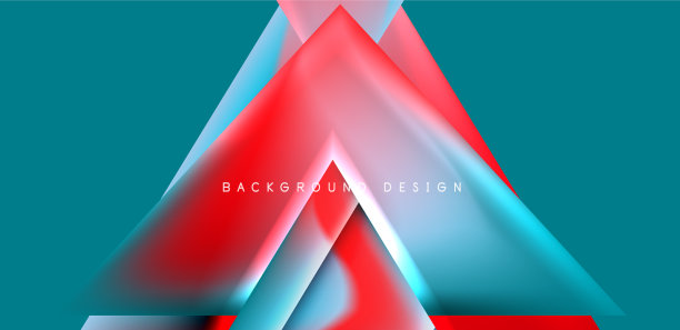 抽象背景与重叠的三角形和图片下载
