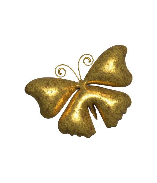 金色的蝴蝶。图片下载