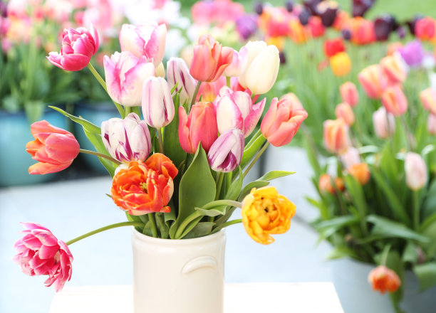 客厅里的花瓶里有花图片下载