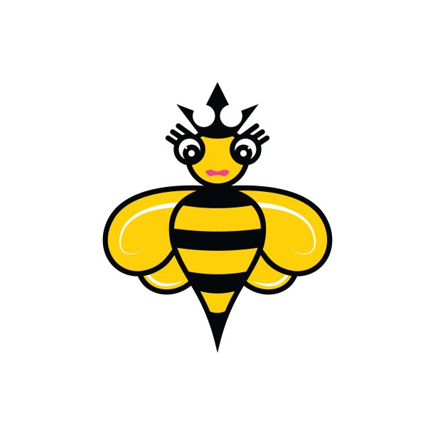 蜜蜂矢量图标说明图片下载