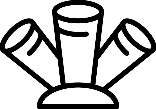 热带野生动物图标勾勒自然食物图片下载