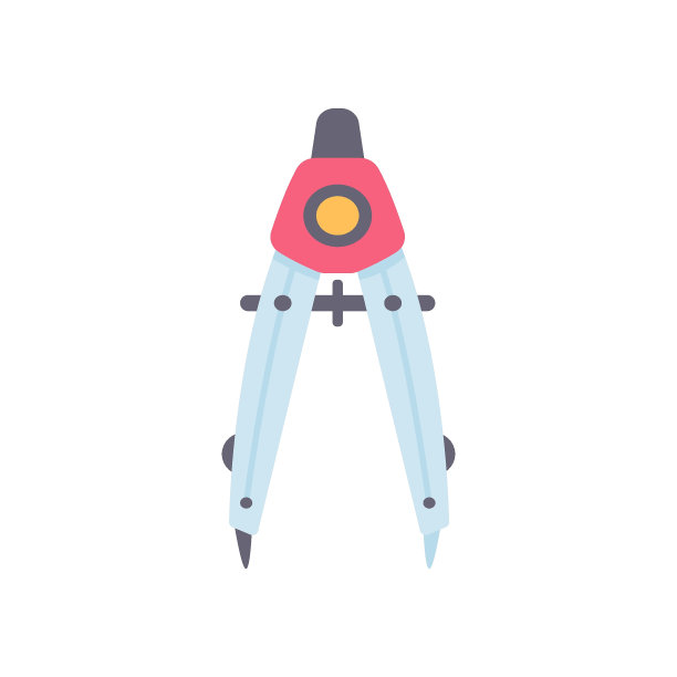 指南针圆的学校用品，为孩子们创造一个圆的图片图片下载