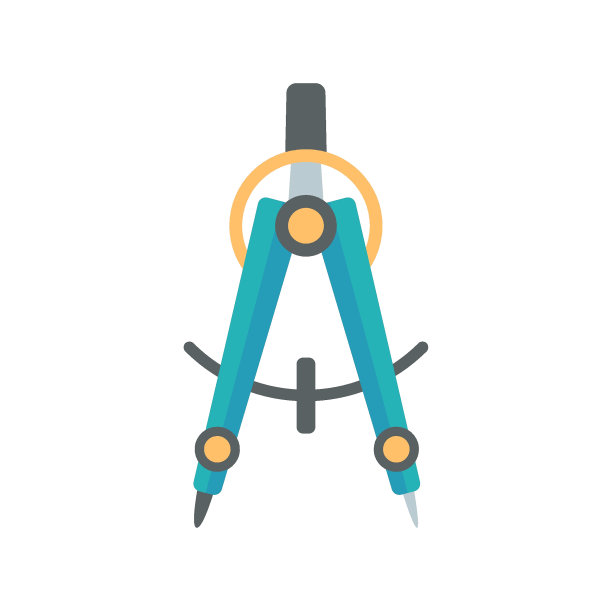 指南针圆的学校用品，为孩子们创造一个圆的图片图片下载