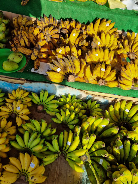 香蕉在市场上出售图片下载