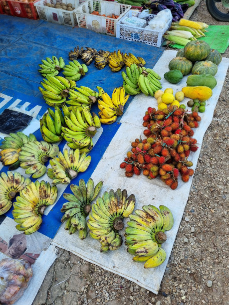 香蕉在市场上出售图片下载