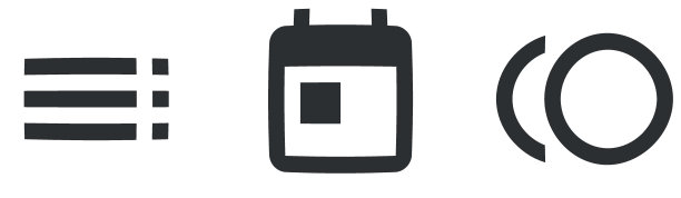 一组3个图标。线图标集合。简单的设置。线性符号集。图片下载