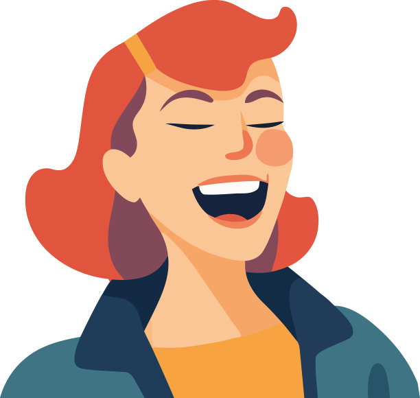 冬天微笑的女人图片下载