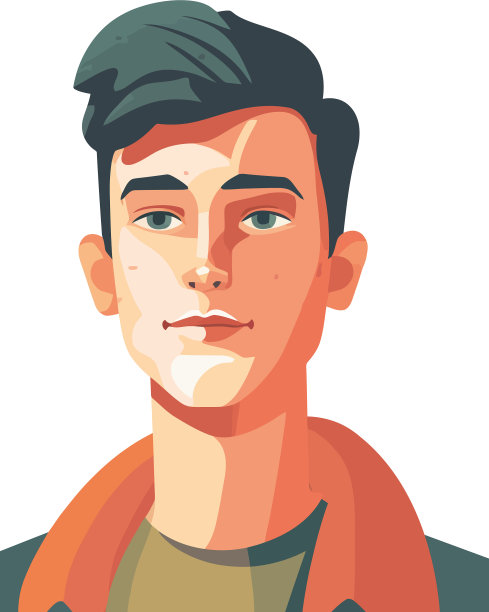 一个英俊的男人微笑着图片下载