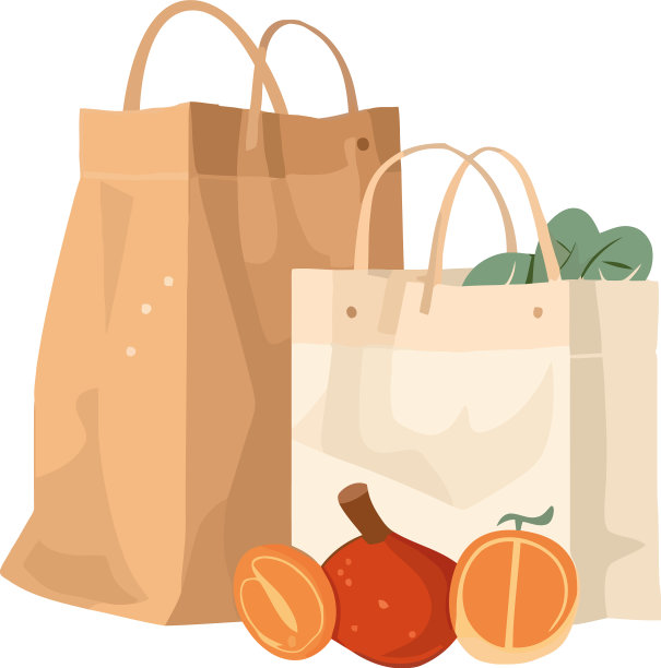 带着蔬菜袋图片下载