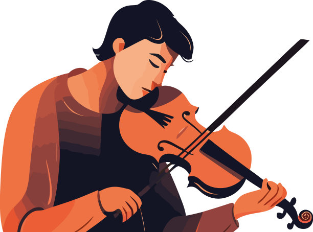 一位演奏小提琴的音乐家图片下载