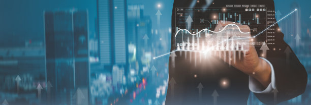 商人向上指向箭头静态股票图表背景概念成长企业投资股票市场战略发展金融企业未来成长计划经济数字化分析图片下载