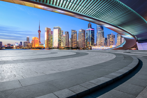 上海的空楼和现代建筑图片下载