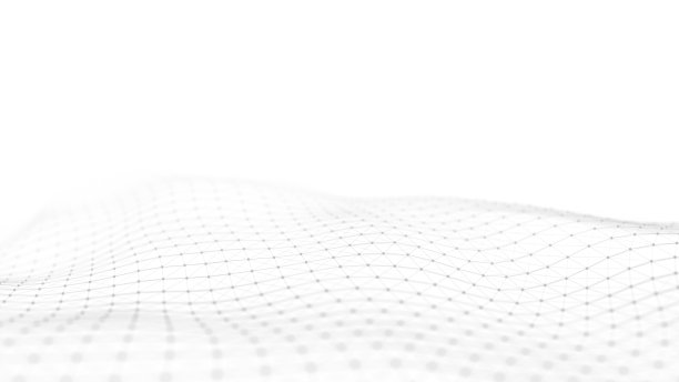 波与运动点和线。抽象数字背景。概念连接大数据。未来科技背景。3 d渲染。图片下载