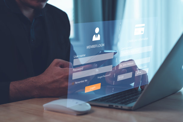 网上银行和网络支付概念商家指纹屏加密信用卡支付解锁银行账户个人安全网上支付网上购物图片下载