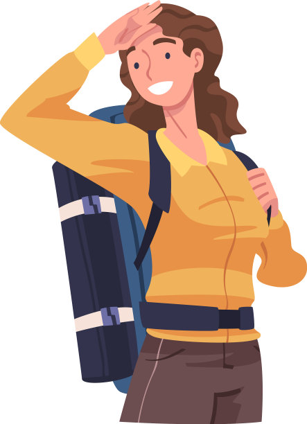 年轻女子角色从事当地旅游业图片下载