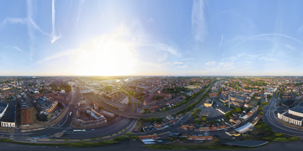 在欧登塞的主要路口上方图片下载