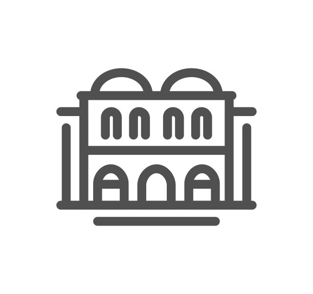 建筑相关图标。图片下载